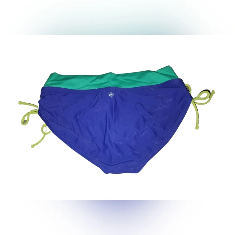 PRANA AILANI BIKINI SWIM BOTTOMS RUCHED TUNNEL SIDE SAIL BLUE​ - Picture 3 of 3